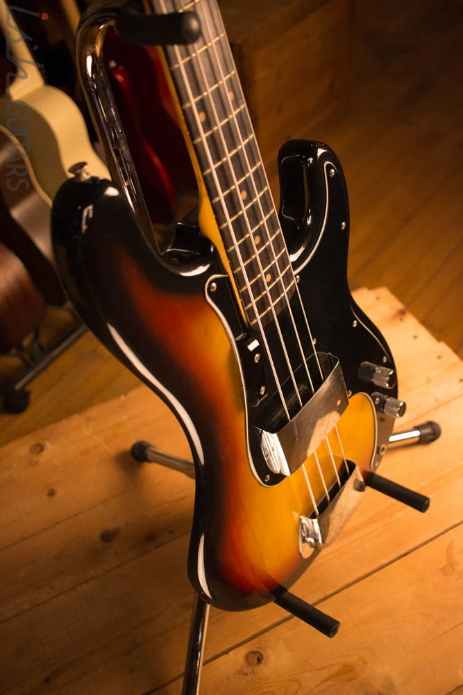 1960 Fender Precision Bass P Bass Refin 1962 Neck Vintage - Image 6