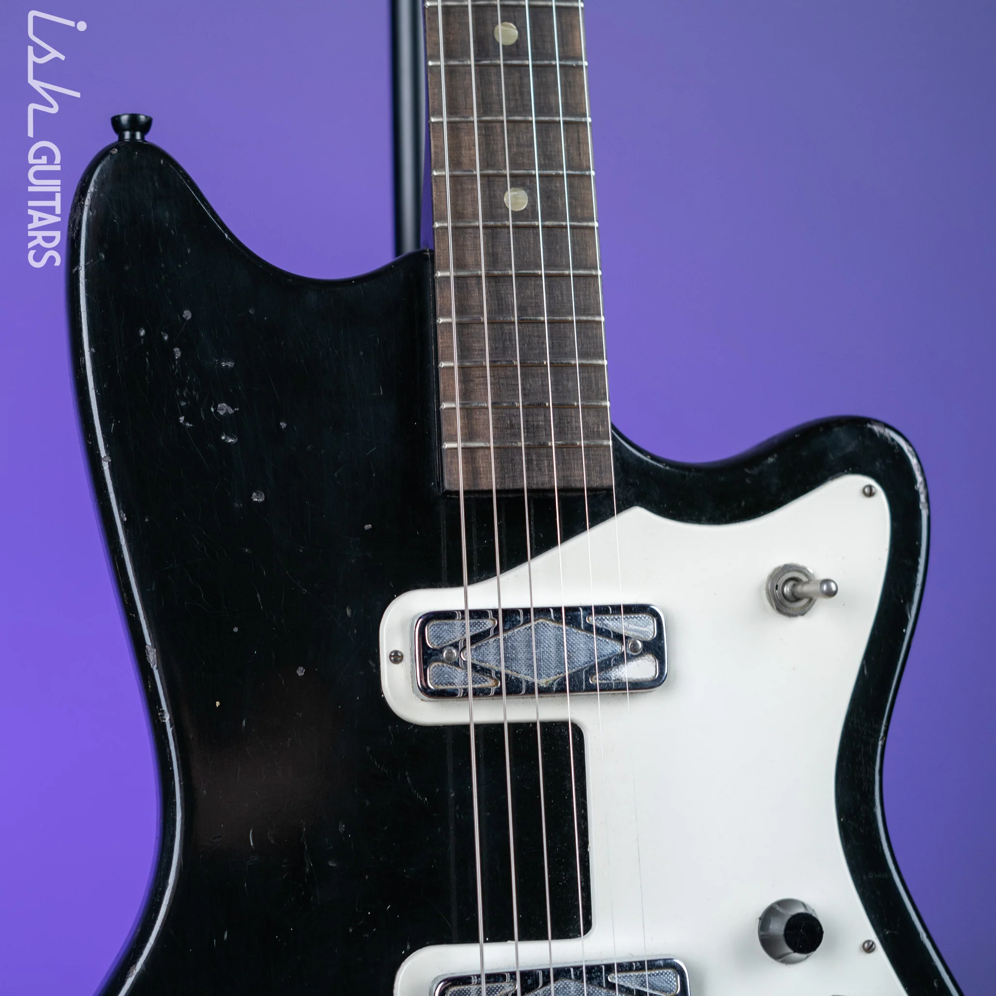 1960s Silvertone 1476 Bobcat Black - Image 3