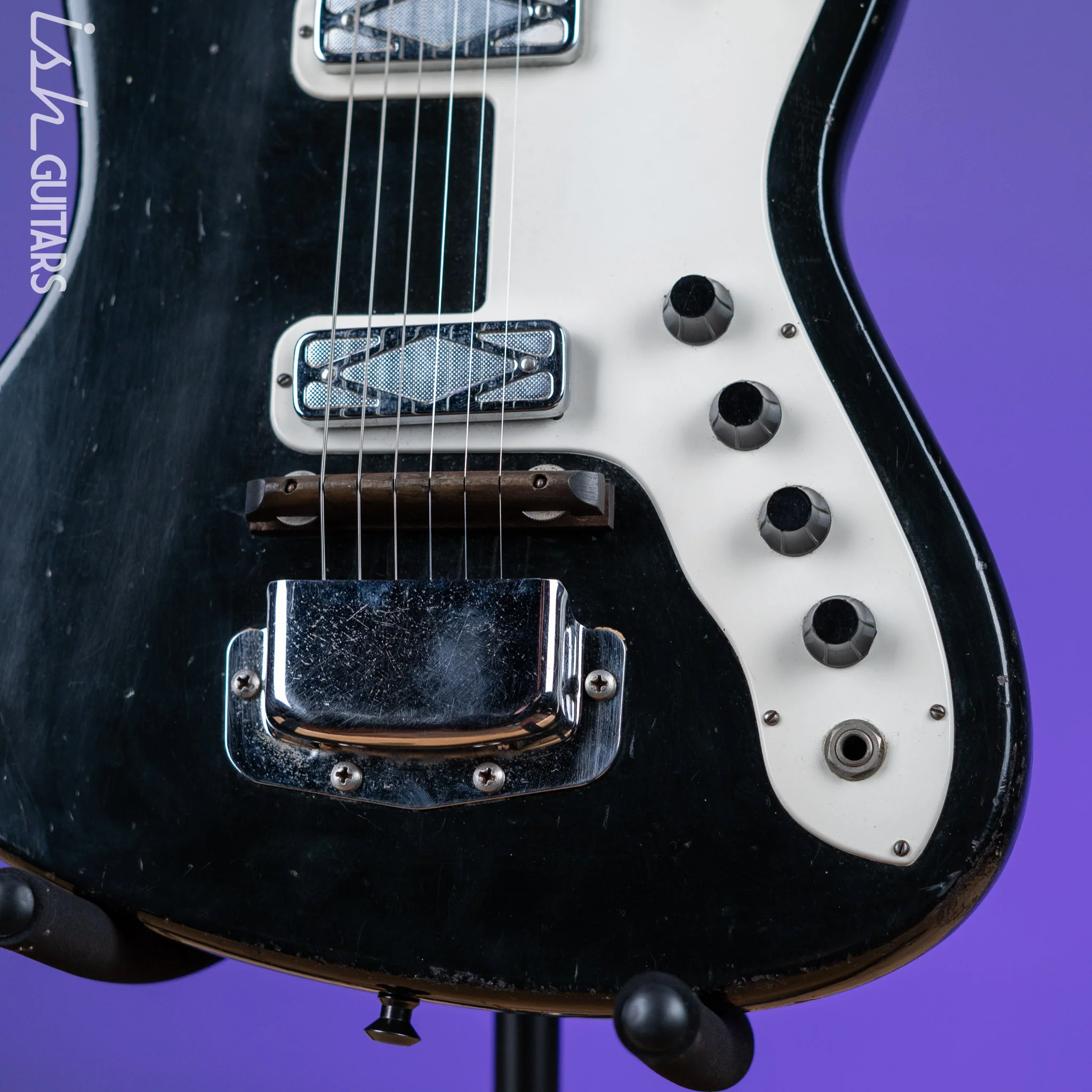 1960s Silvertone 1476 Bobcat Black - Image 4