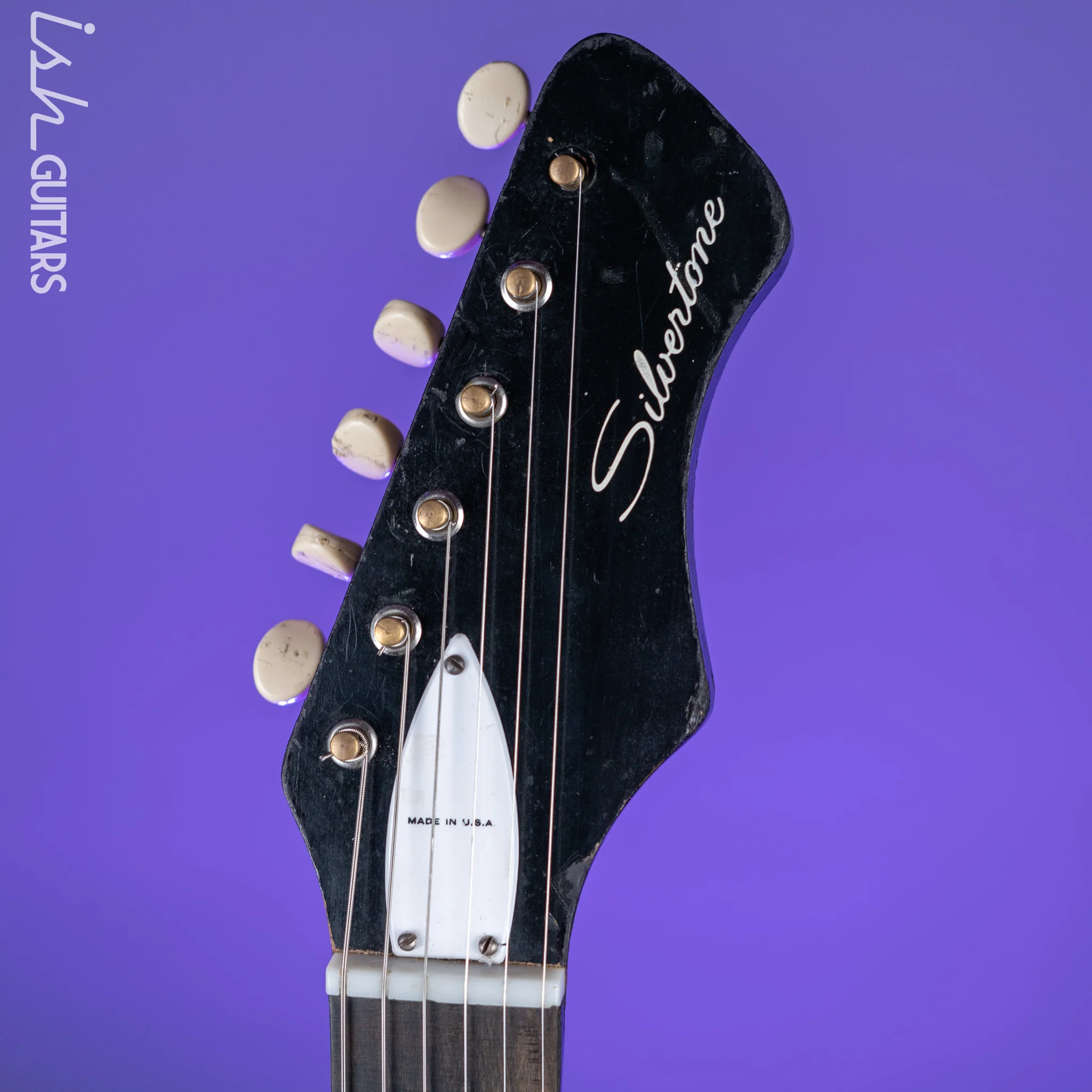 1960s Silvertone 1476 Bobcat Black - Image 6