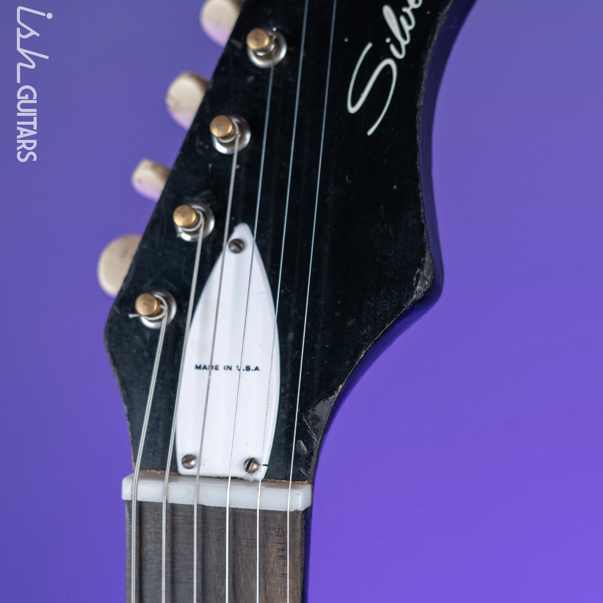 1960s Silvertone 1476 Bobcat Black - Image 7