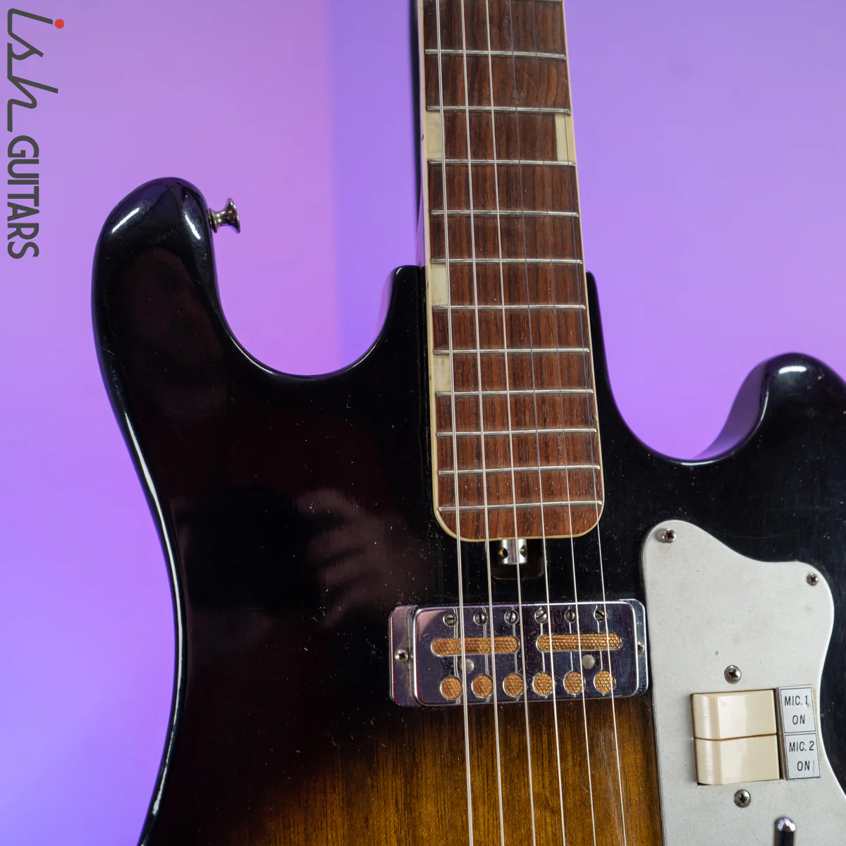 1960s Teisco Del Ray ET-220 Sunburst - Image 3