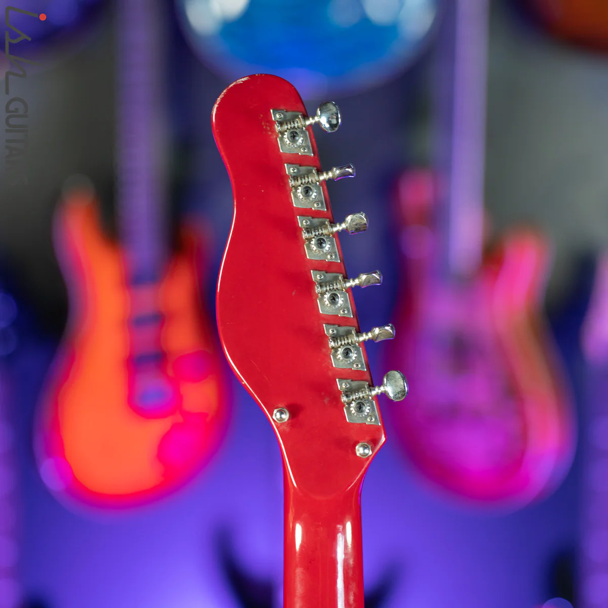 1960s Teisco Domino Red Electric Guitar MIJ - Image 17