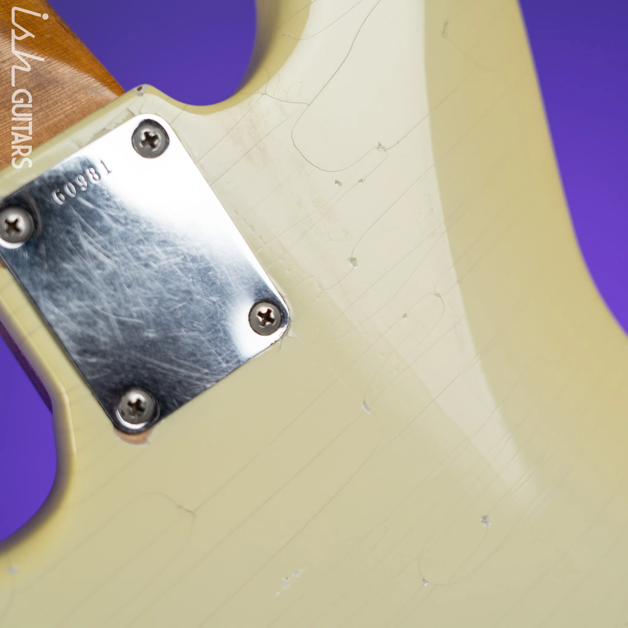 1961 Fender Jazz Bass Refin Stacked Knobs Olympic White - Image 20