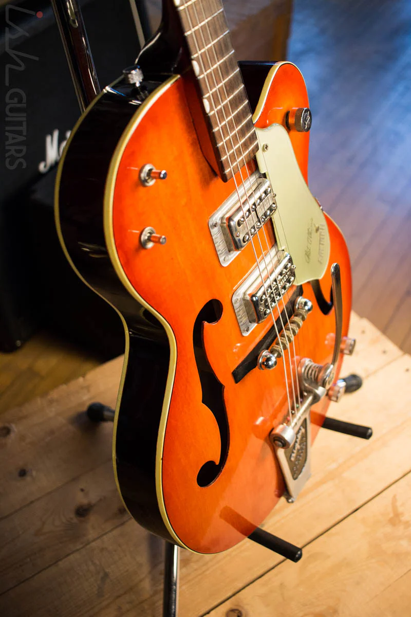1961 Gretsch 6120 Style 6119 Anniversary Chet Atkins Orange Refin Real F Holes! - Image 6
