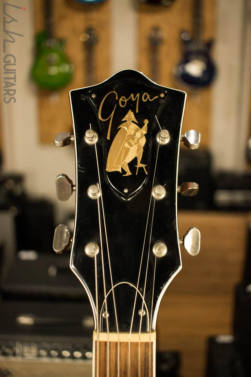 1963 Goya Rangemaster Semi Hollow Electric Guitar Cherry Finish - Image 5