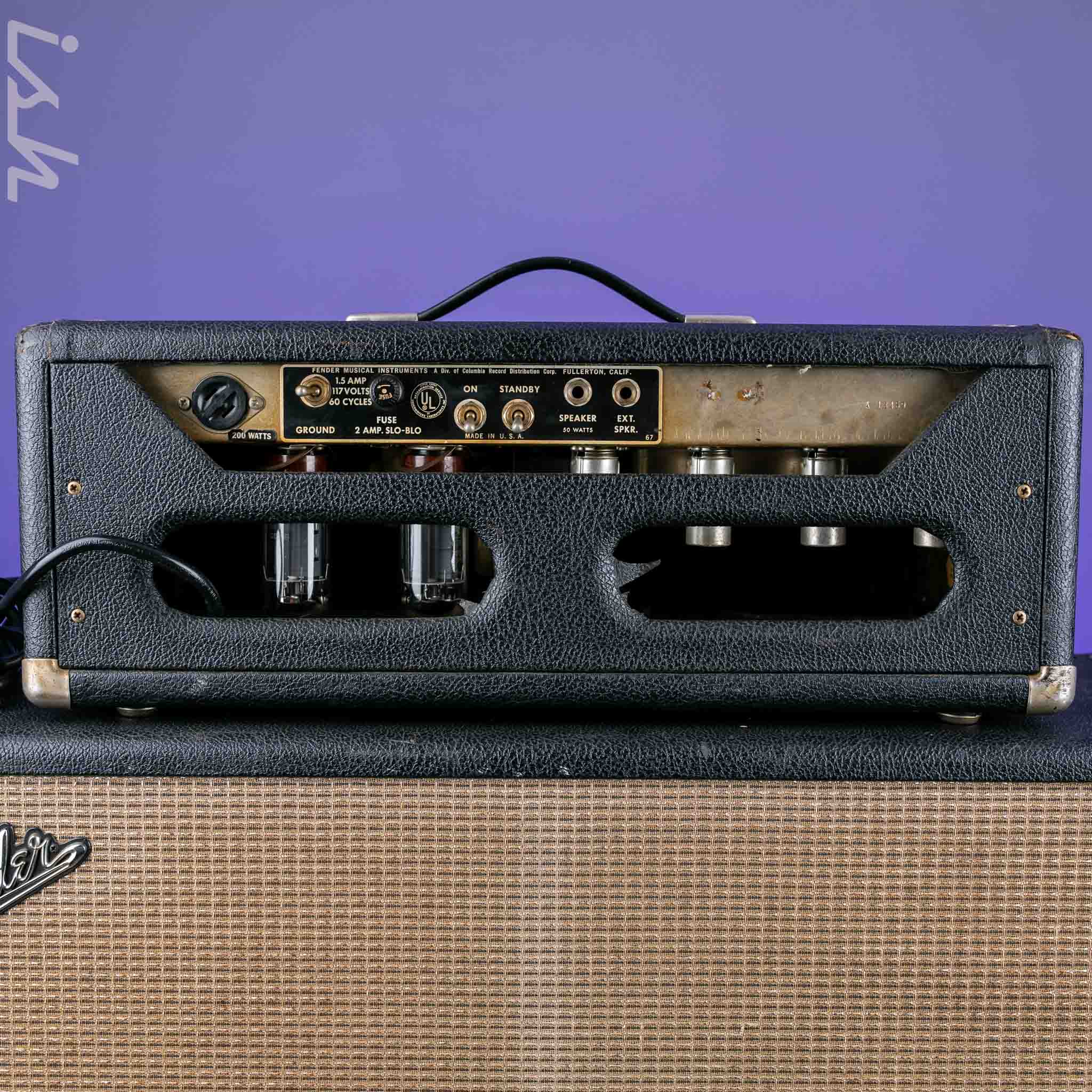 1965 Fender Bassman Head and Cabinet - Image 17