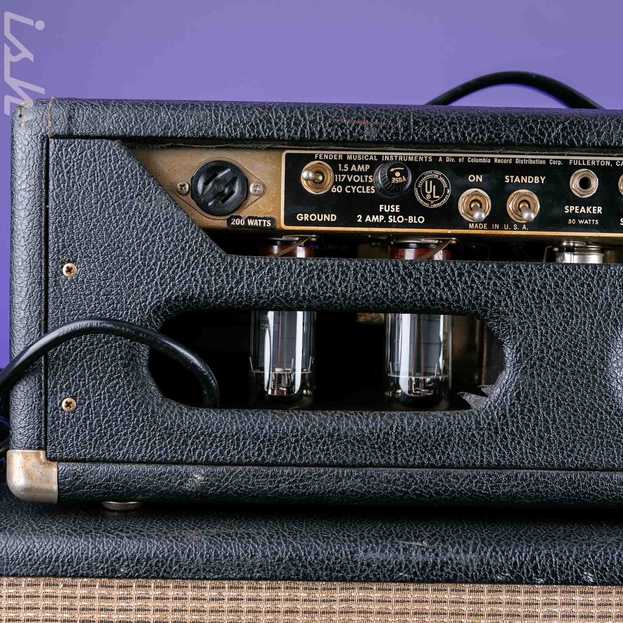 1965 Fender Bassman Head and Cabinet - Image 18