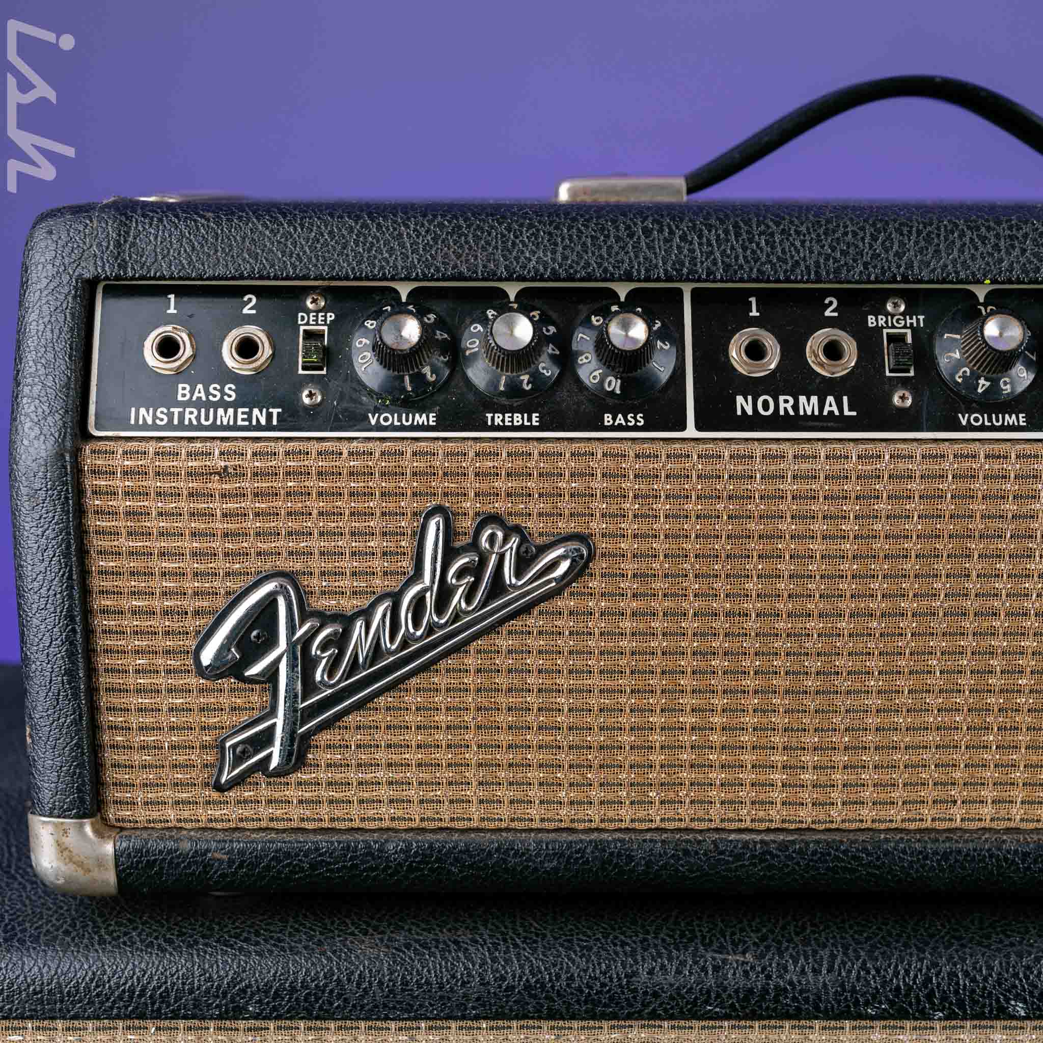 1965 Fender Bassman Head and Cabinet - Image 5