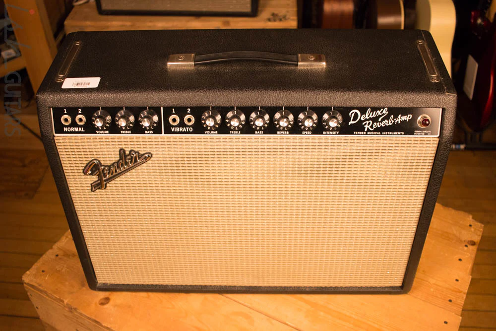 1965 Fender Deluxe Reverb Blackface Vintage Guitar Amp MINT! AB763 - Image 2