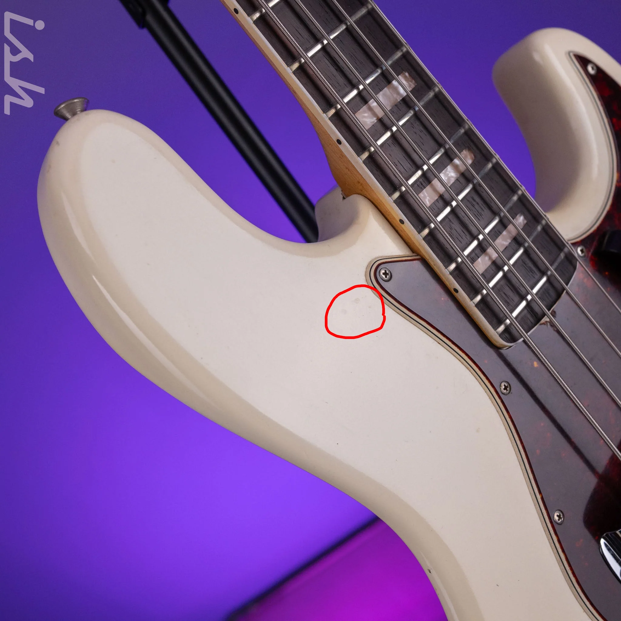 1966 Fender Jazz Bass Refin White - Image 7