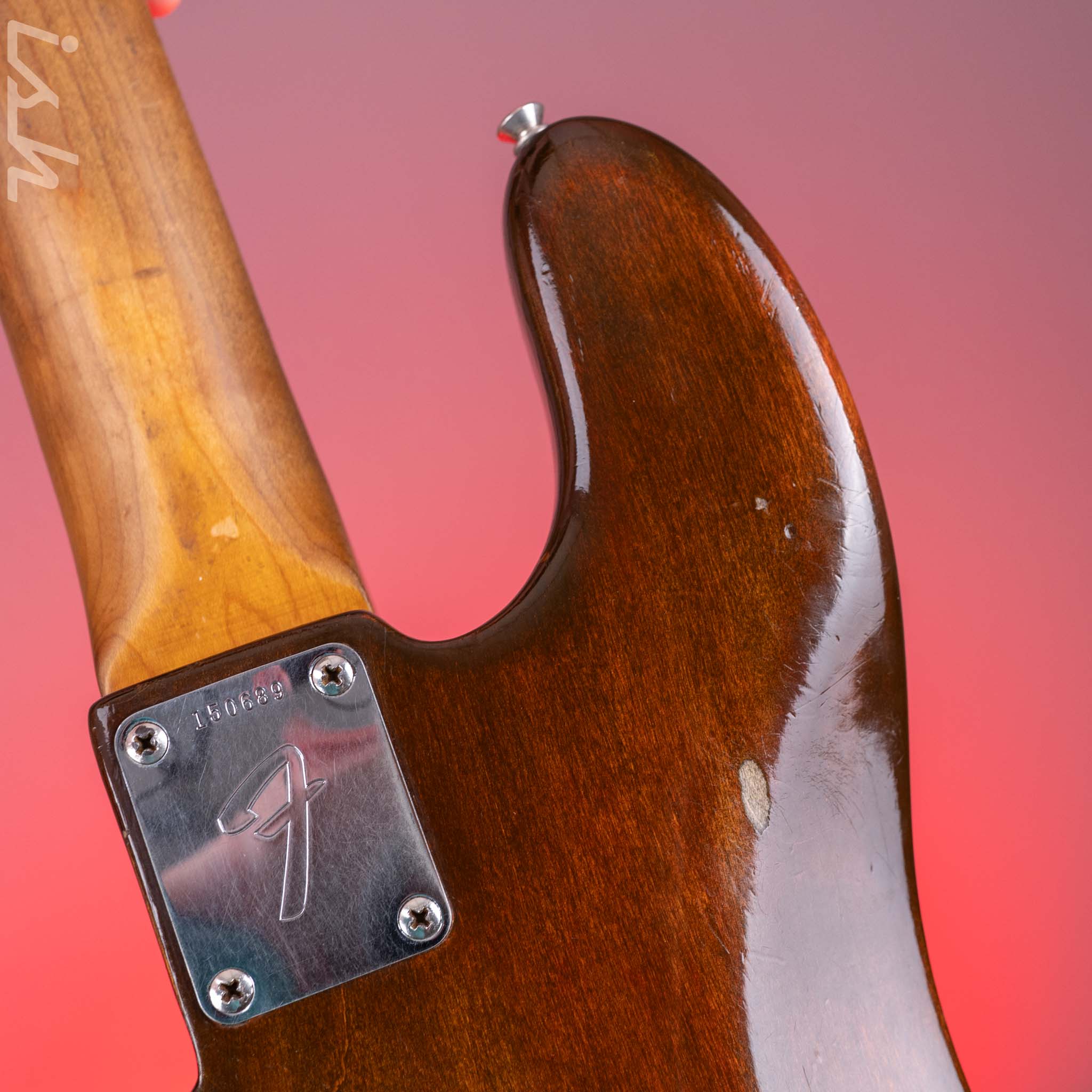 1966 Fender Precision Bass Mocha Brown - Image 18