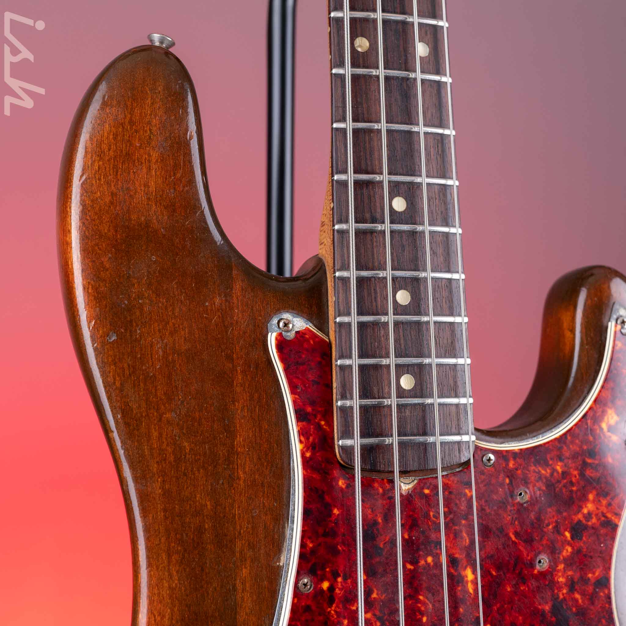 1966 Fender Precision Bass Mocha Brown - Image 3