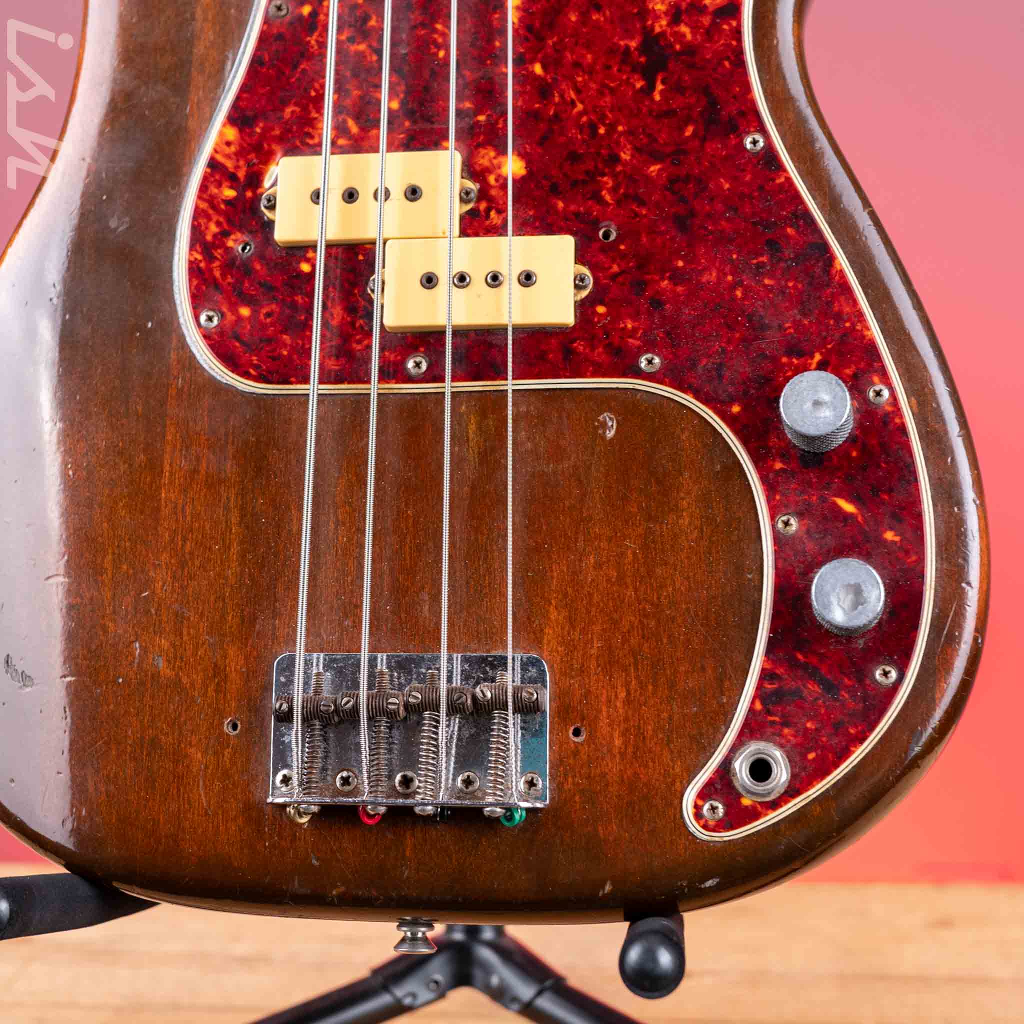 1966 Fender Precision Bass Mocha Brown - Image 4