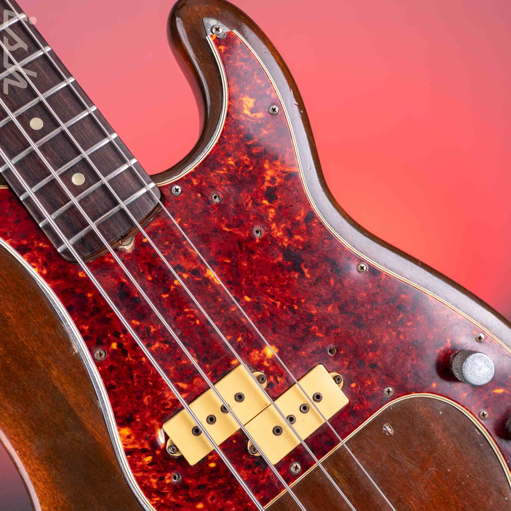 1966 Fender Precision Bass Mocha Brown - Image 7