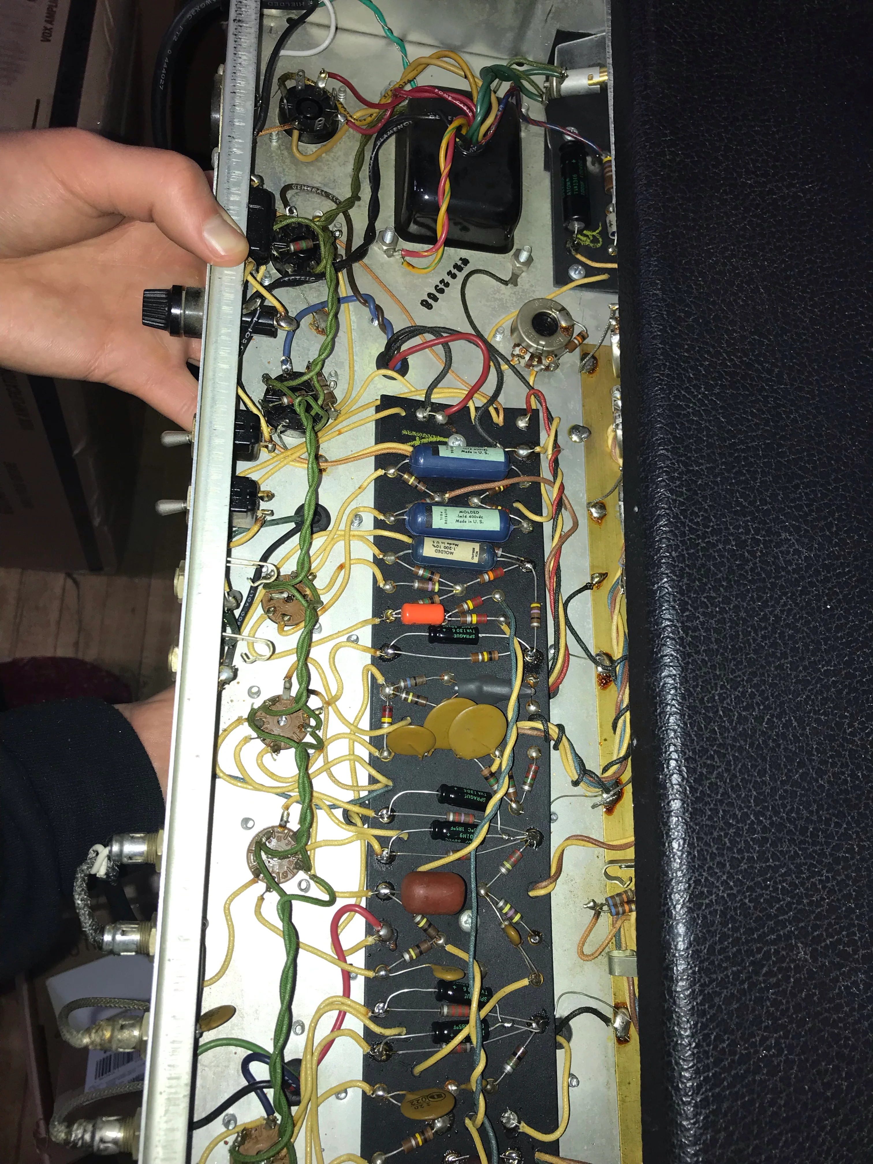 1968 Fender Deluxe Reverb "Drip Edge" w/ Footswitch - Image 20