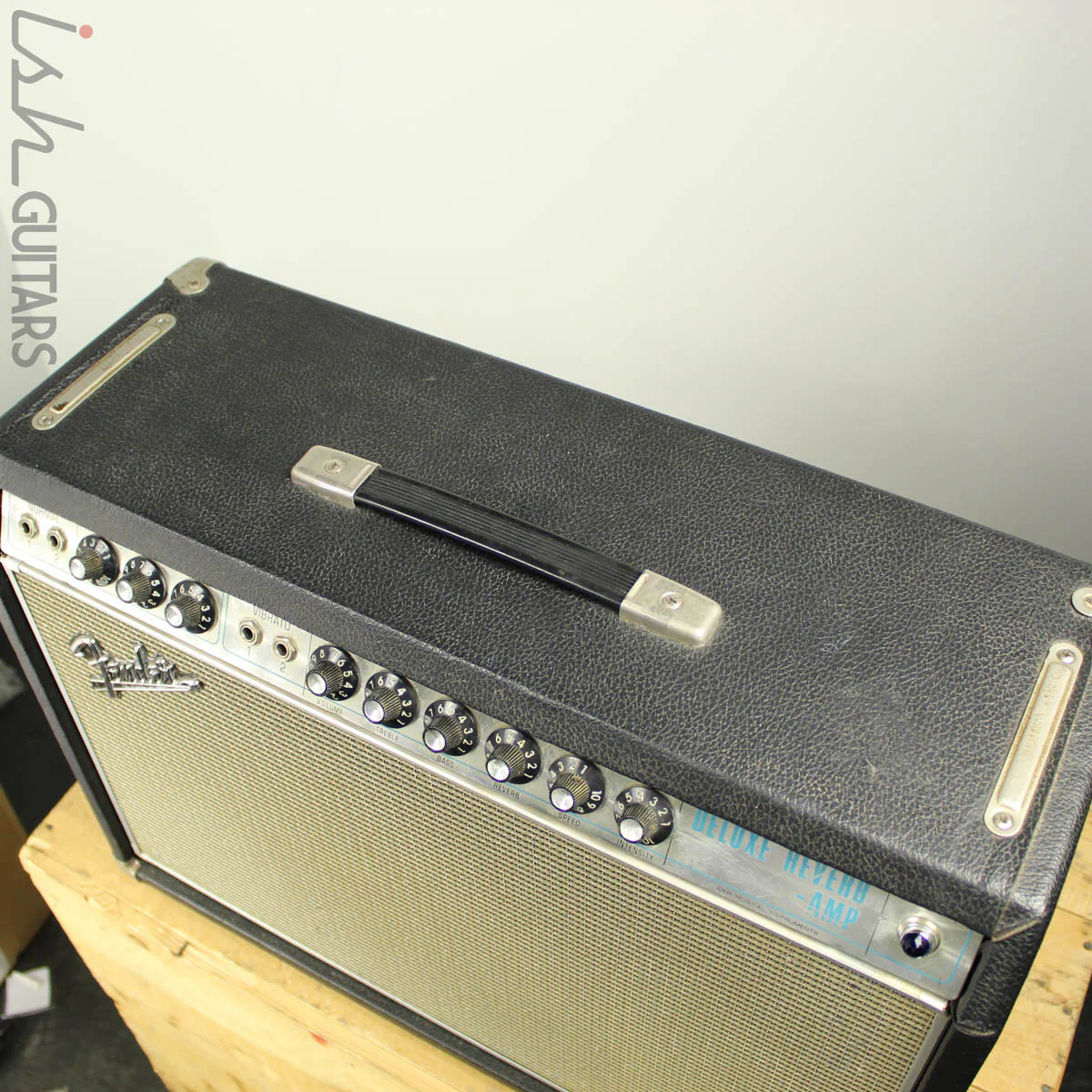 1968 Fender Deluxe Reverb "Drip Edge" w/ Footswitch - Image 4