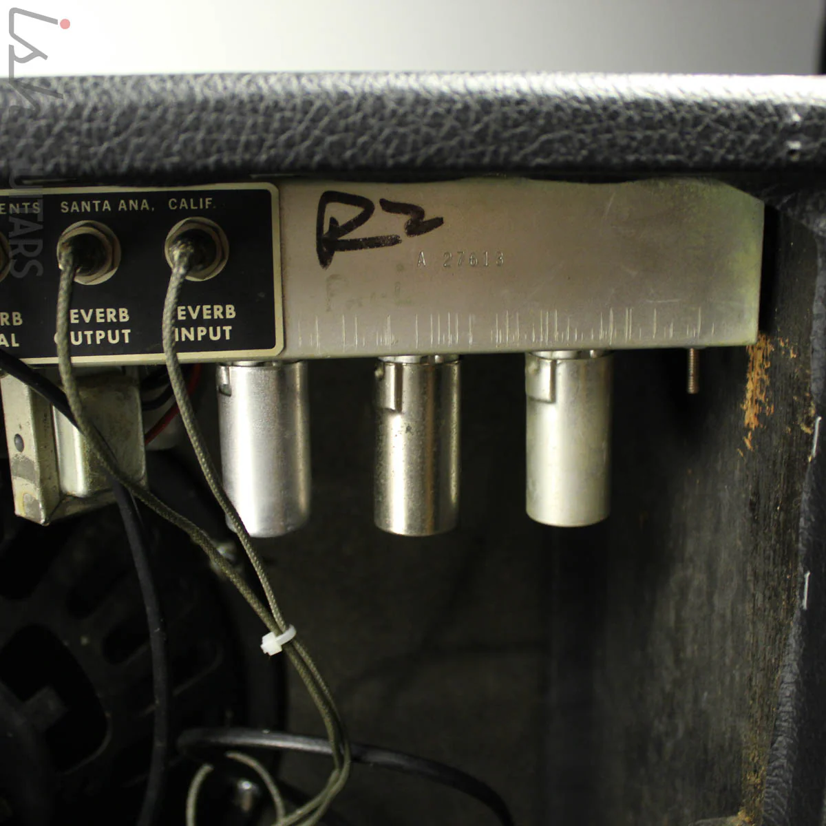 1968 Fender Deluxe Reverb "Drip Edge" w/ Footswitch - Image 9