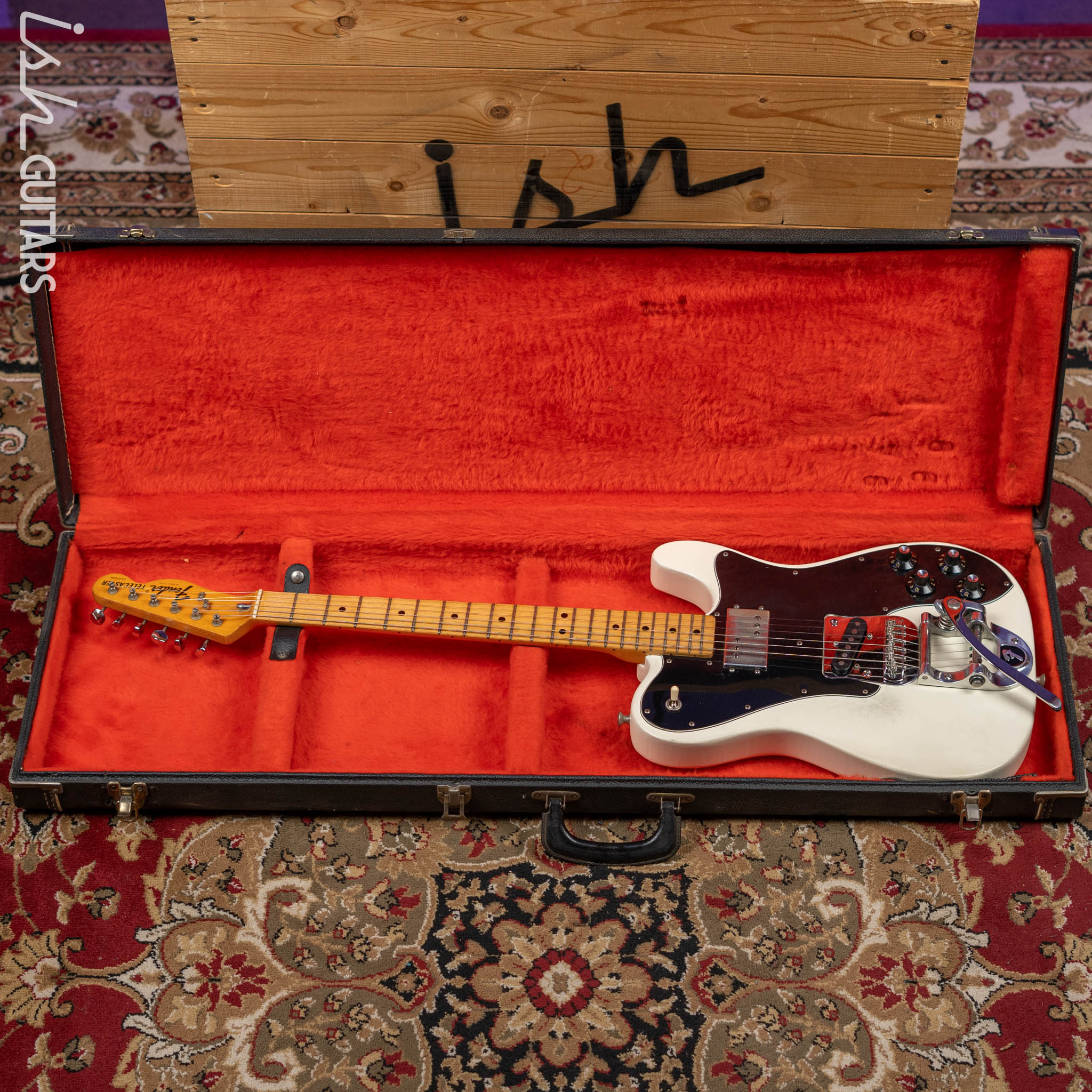 1970s Fender Telecaster Custom w/ Bigsby White Refin - Image 19