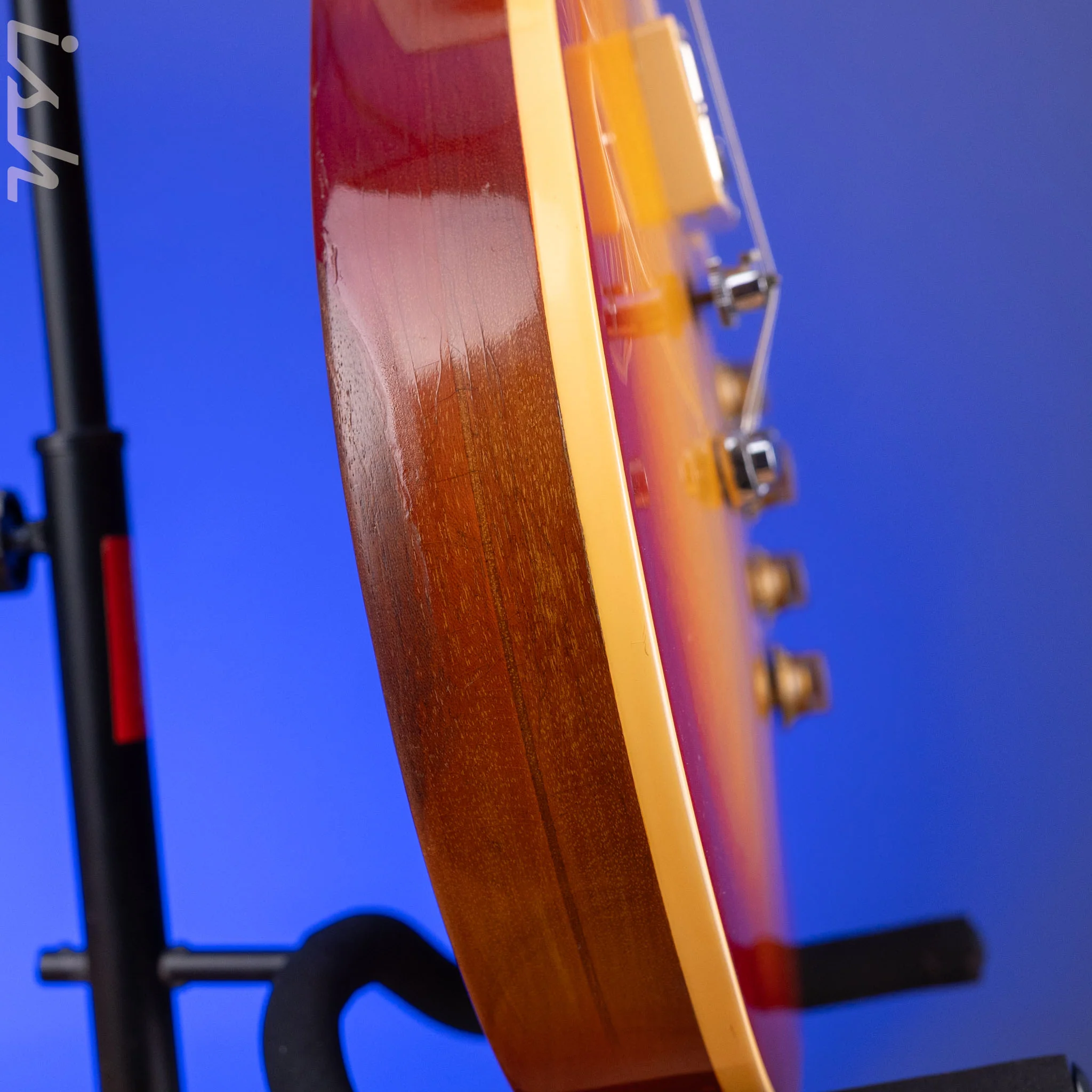 1970's Gibson Les Paul Deluxe Cherry Sunburst w/ Gibson Embossed T-Top Pickup - Image 8