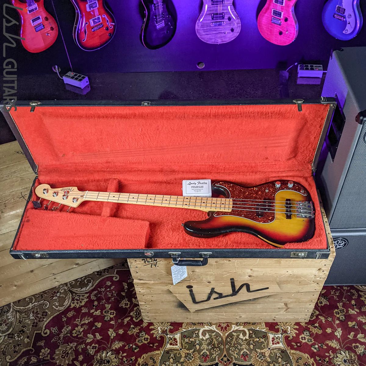 1973-74 Fender Precision Bass Sunburst w/ New Fender USA Neck - Image 20