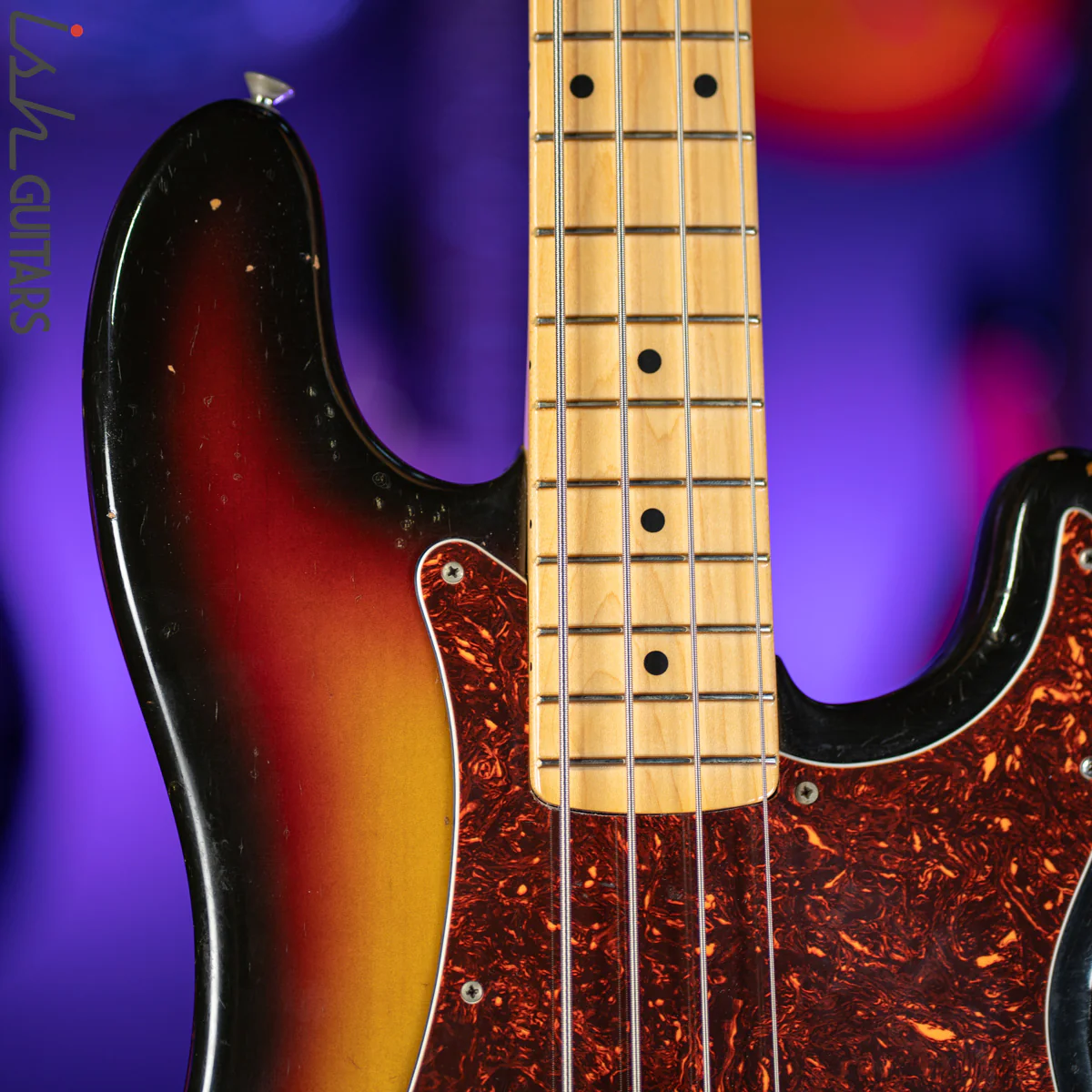 1973-74 Fender Precision Bass Sunburst w/ New Fender USA Neck - Image 3