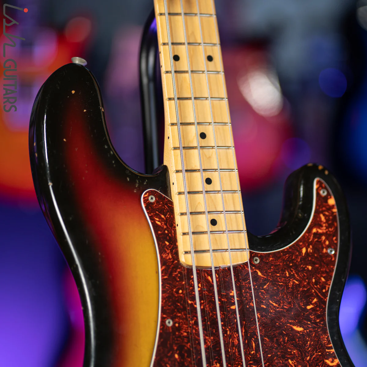 1973-74 Fender Precision Bass Sunburst w/ New Fender USA Neck - Image 5