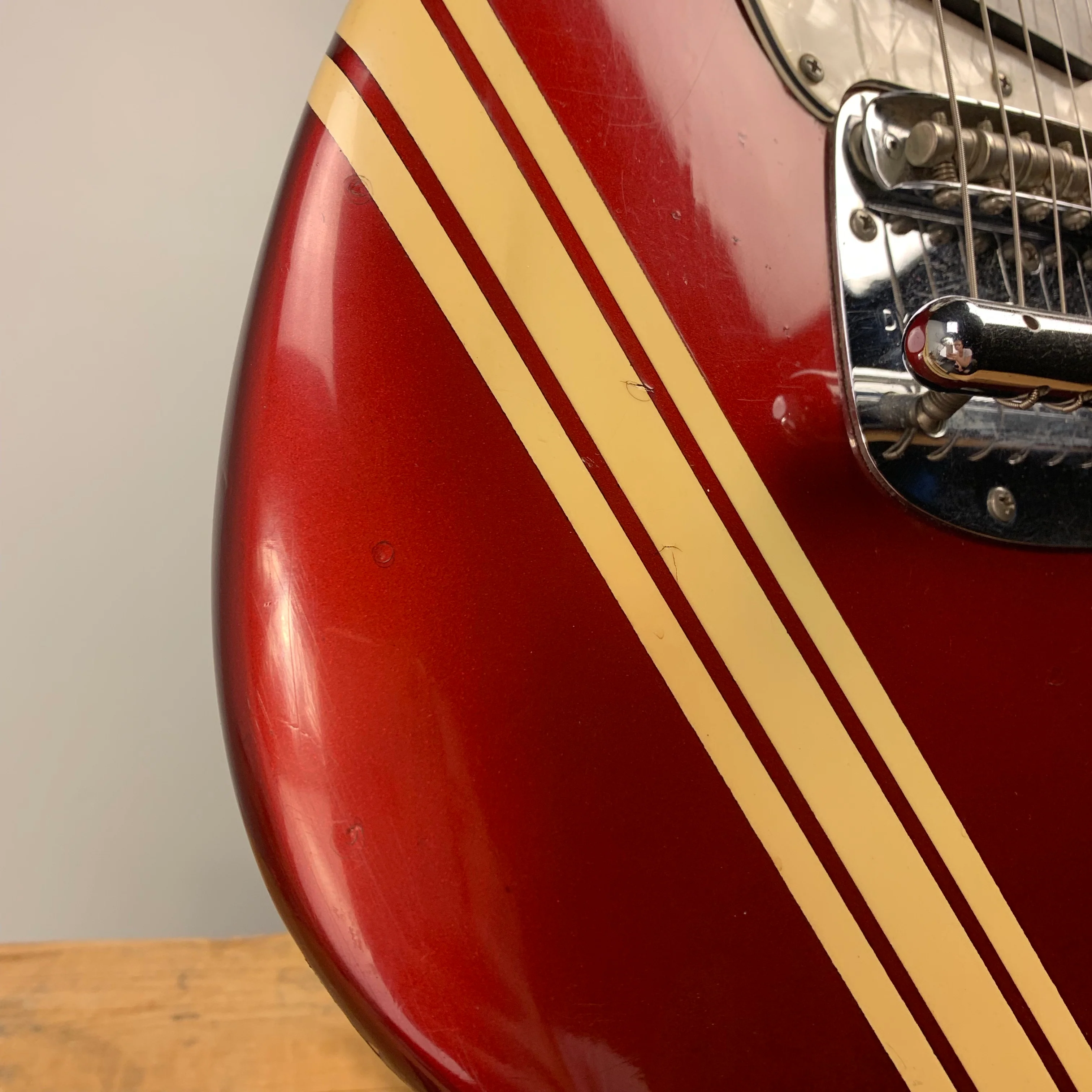 1973 1974 Fender Mustang Red with Competition Racing Stripes (DEMO VIDEO) - Image 18