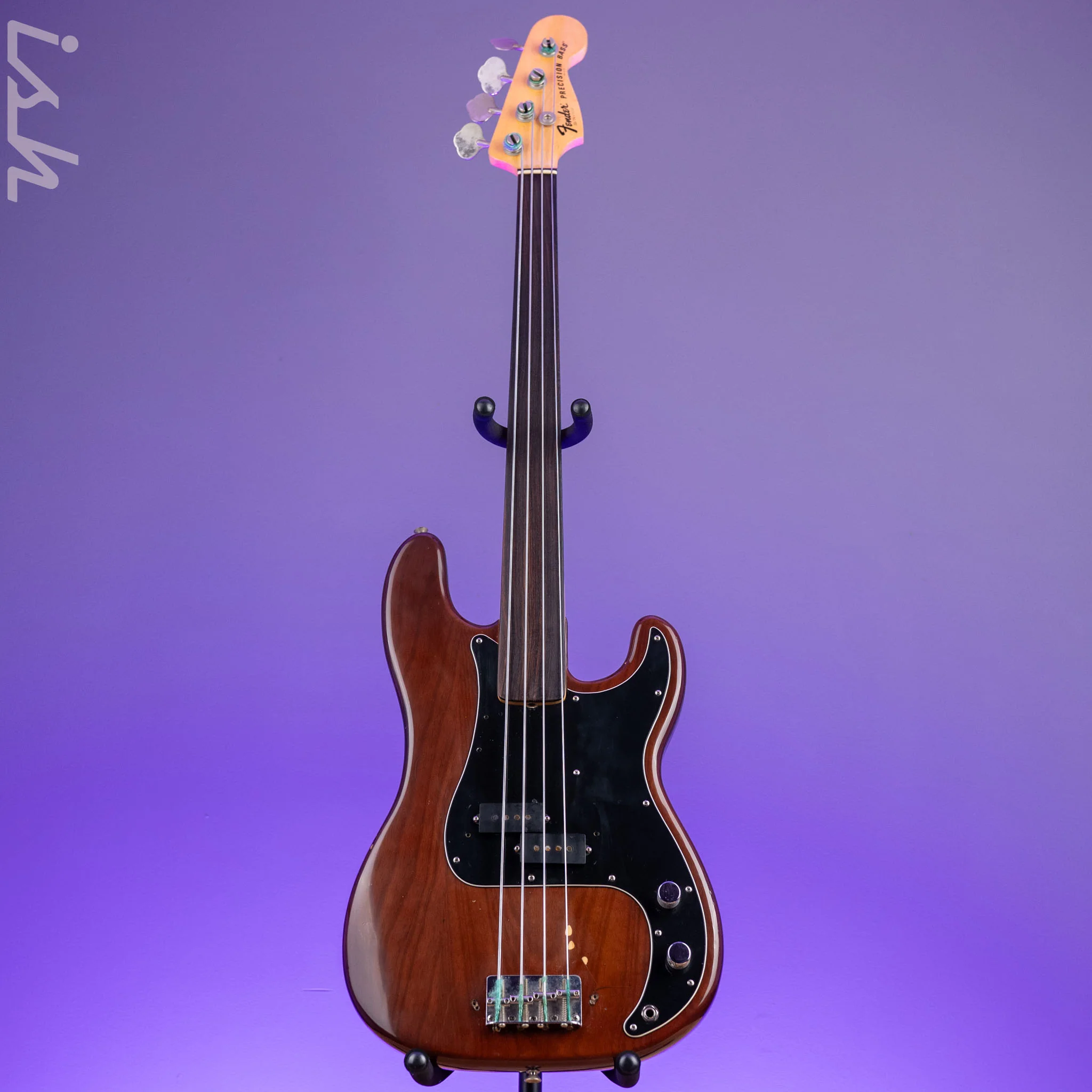 1976 Fender Fretless P Bass Mocha Brown - Image 2