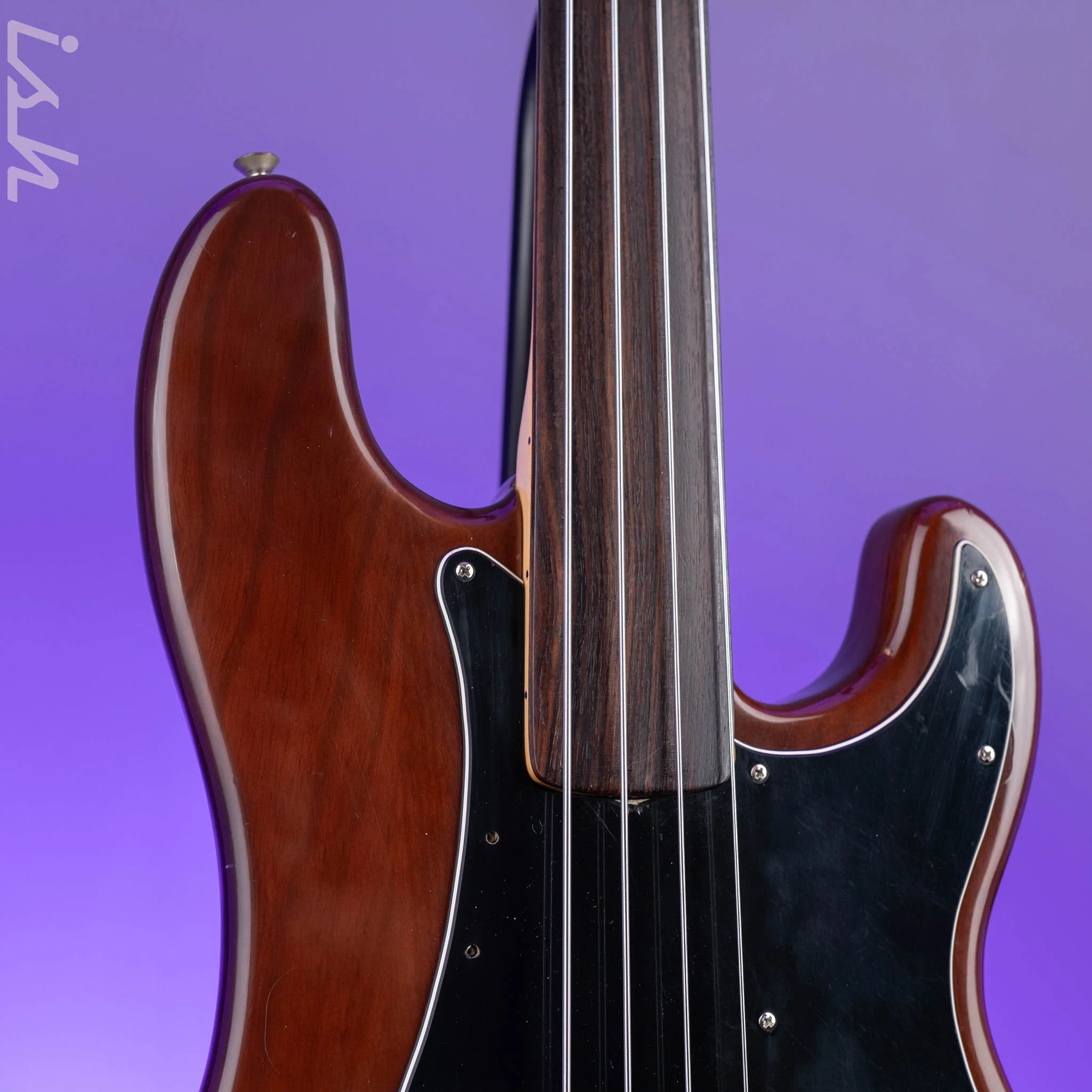 1976 Fender Fretless P Bass Mocha Brown - Image 3