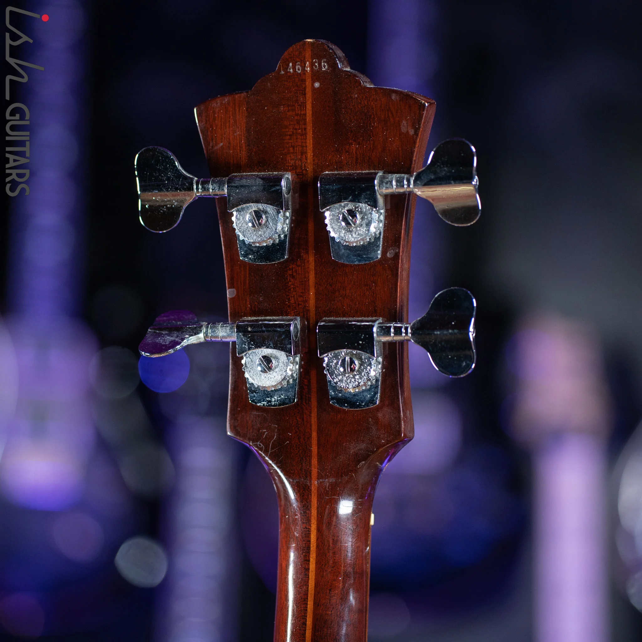 1976 Guild B5O NT Fretless Acoustic Bass Guitar Natural - Image 17