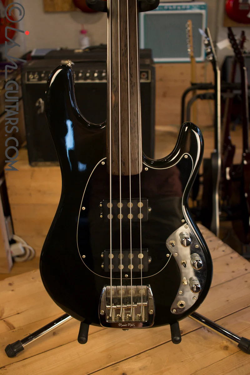 1978 Musicman Sabre Fretless HH Black with Case #45