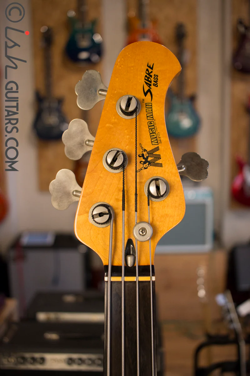 1978 Musicman Sabre Fretless HH Black with Case #45 - Image 5