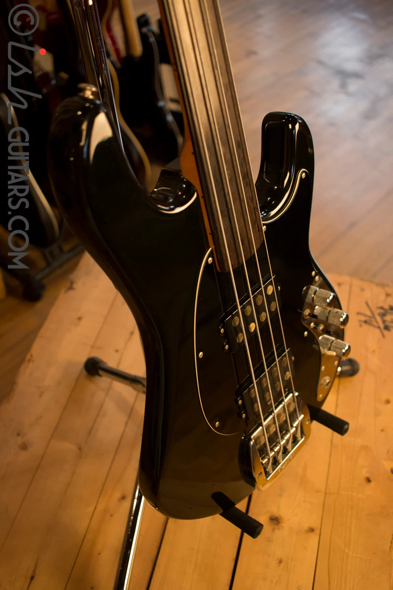 1978 Musicman Sabre Fretless HH Black with Case #45 - Image 6