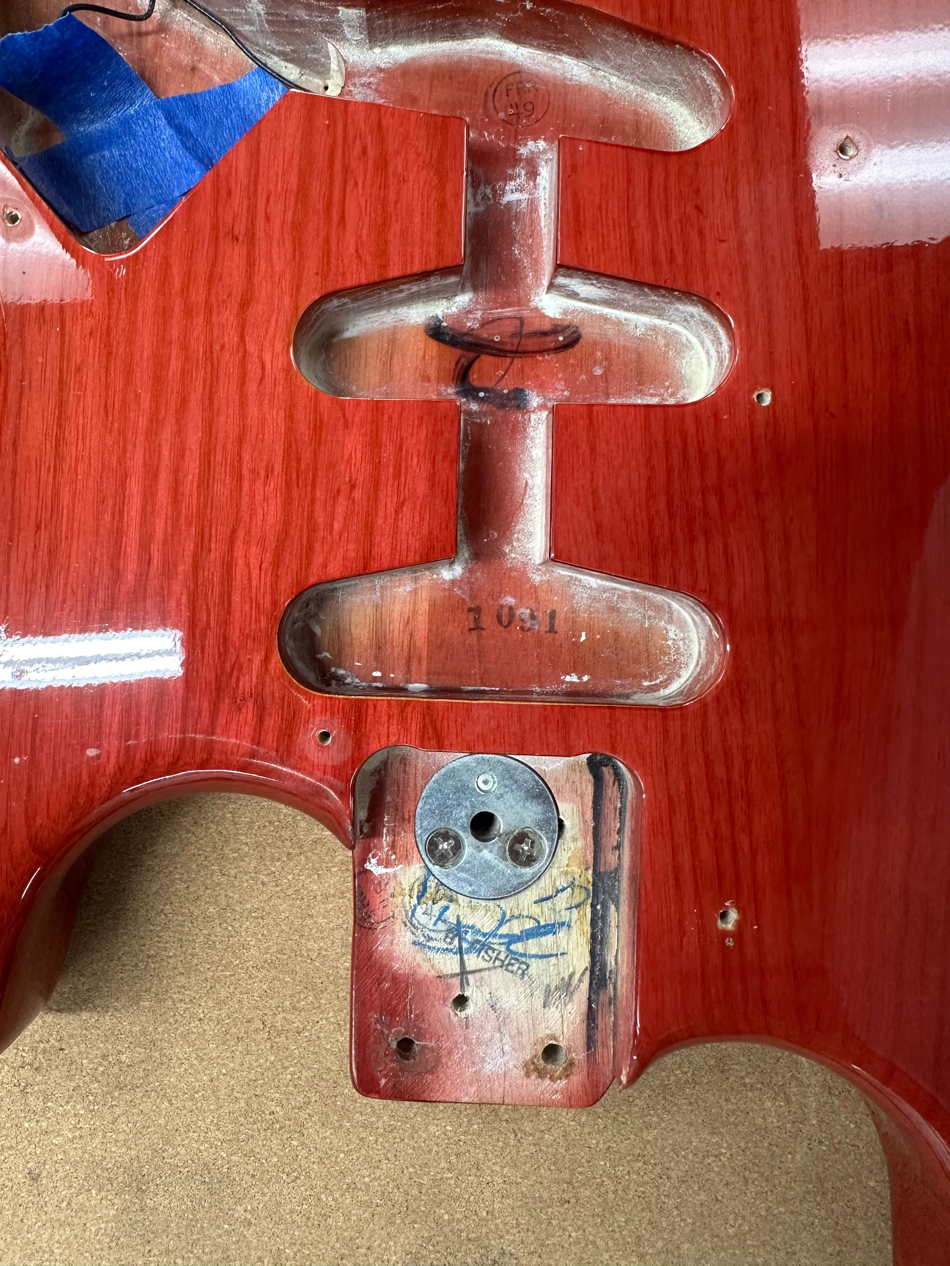 1979 Fender Stratocaster Transparent Red - Image 23