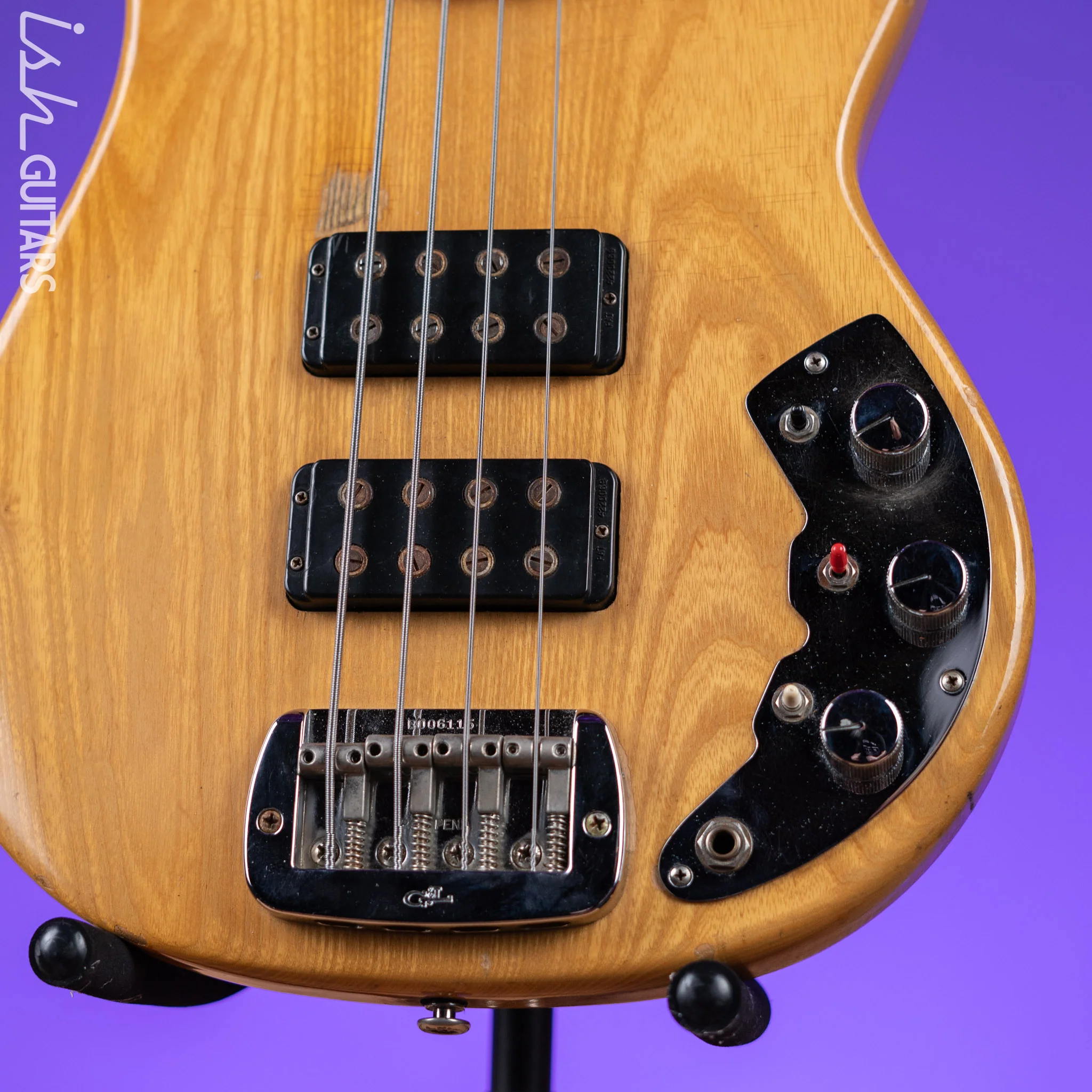 1981 G&L L-2000E Bass Series Natural - Image 4