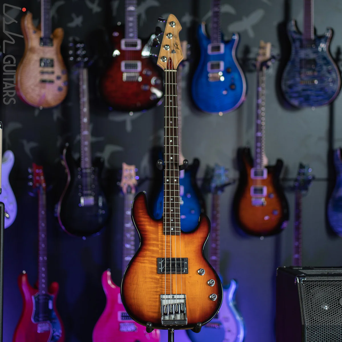 1982-1983 Peavey T-45 Sunburst Bass w/ OHSC - Image 2