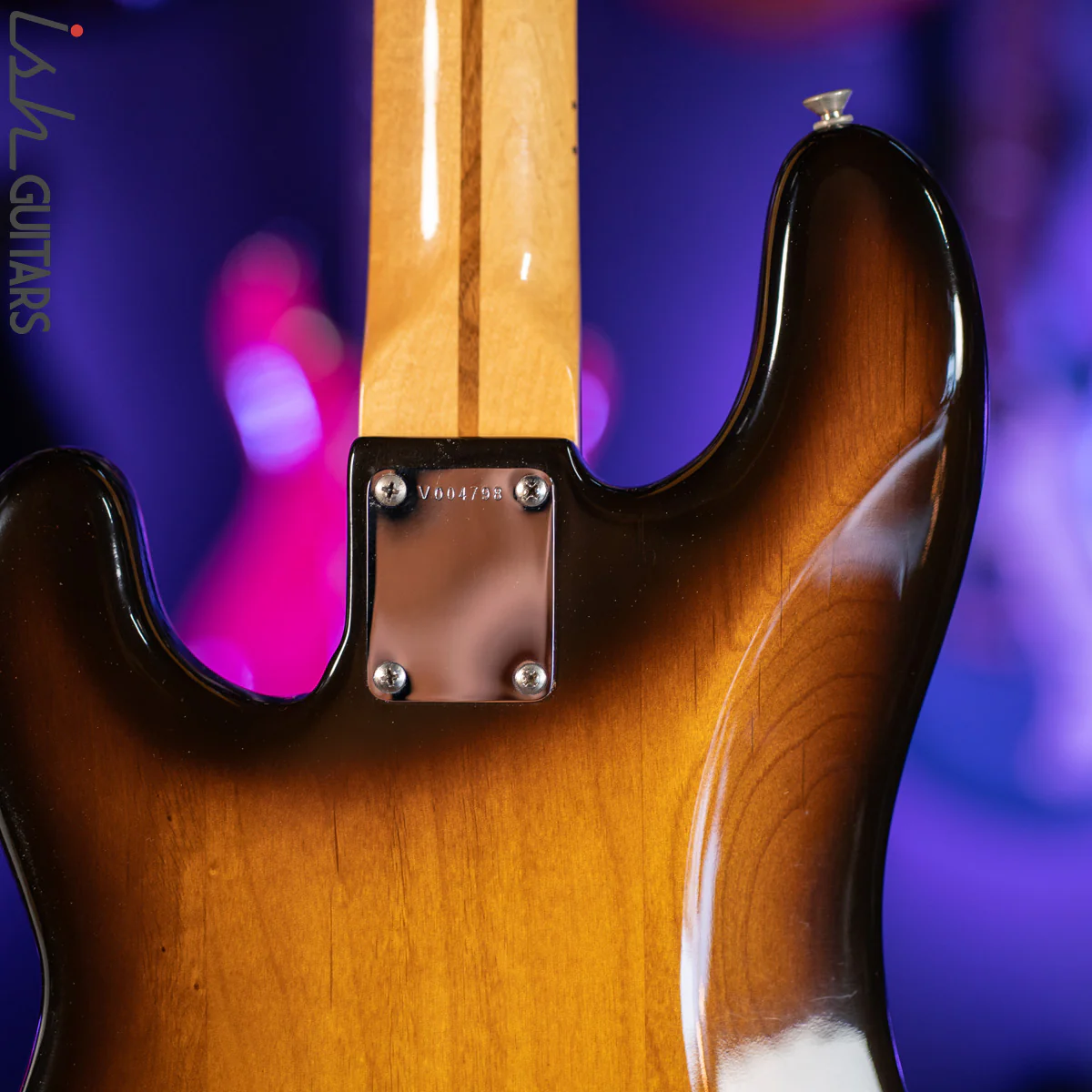 1982 Fender '57 Reissue Precision Sunburst - Image 9