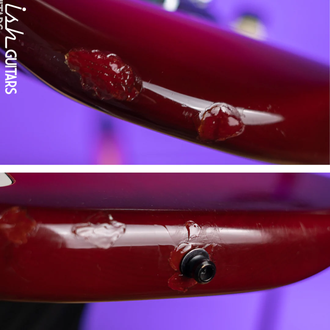 1983-1984 Fender Elite Stratocaster Red Scalloped Fretboard Wild Cherry - Image 20
