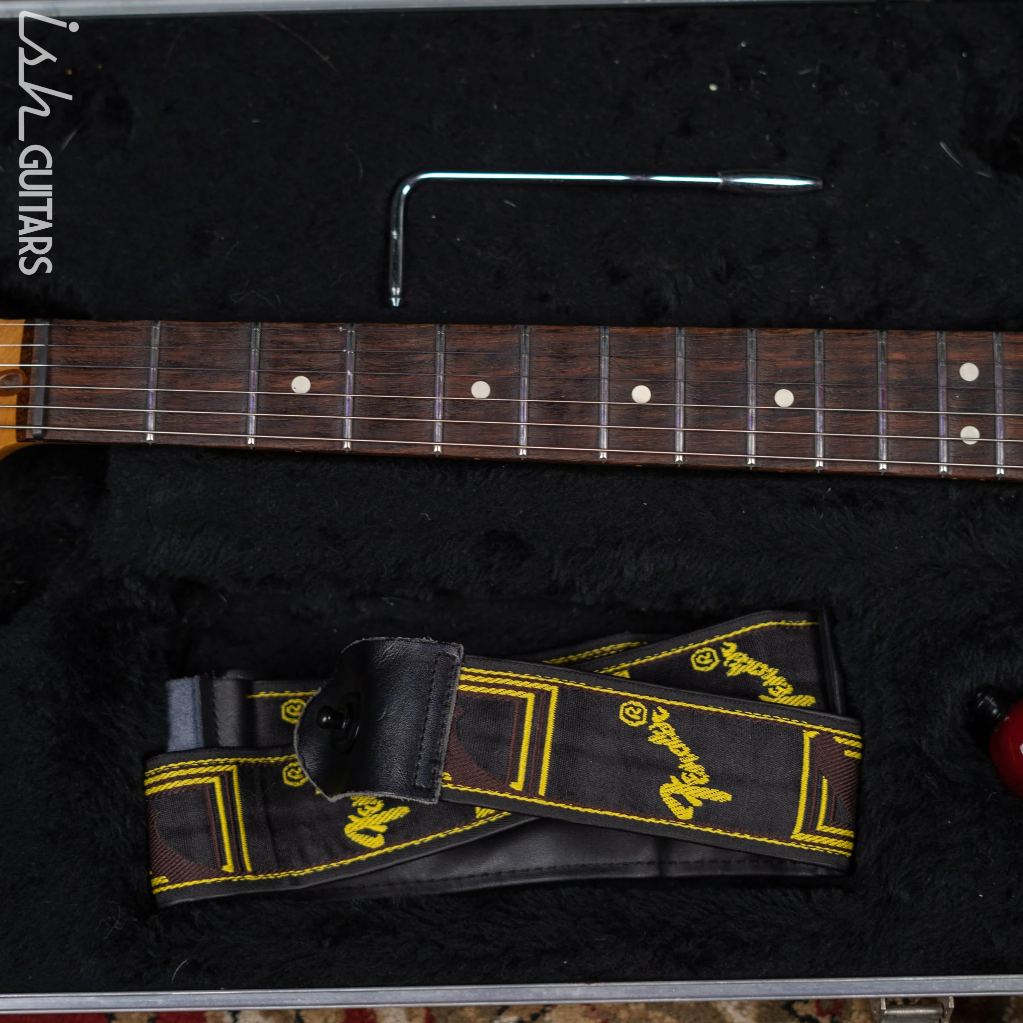 1983-1984 Fender Elite Stratocaster Red Scalloped Fretboard Wild Cherry - Image 24
