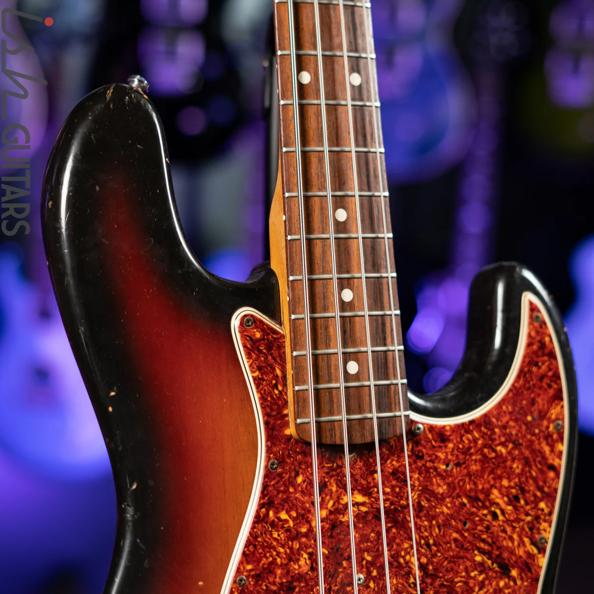 1983 Fender Fullerton ‘62 Reissue Jazz Bass 3-Tone Sunburst - Image 5