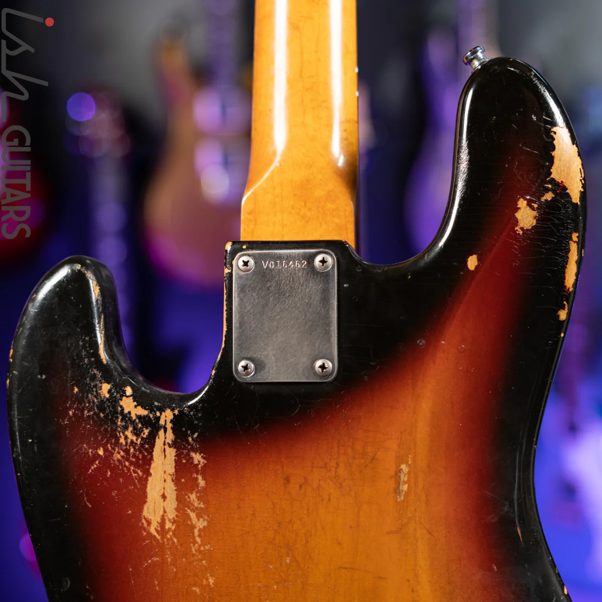1983 Fender Fullerton ‘62 Reissue Jazz Bass 3-Tone Sunburst - Image 9