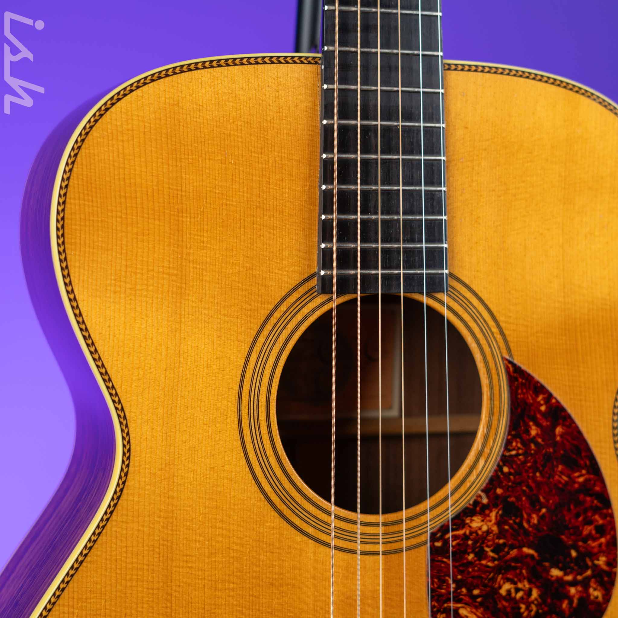 1986 Franklin Guitar Co. OM-28 Acoustic Guitar Natural - Image 3