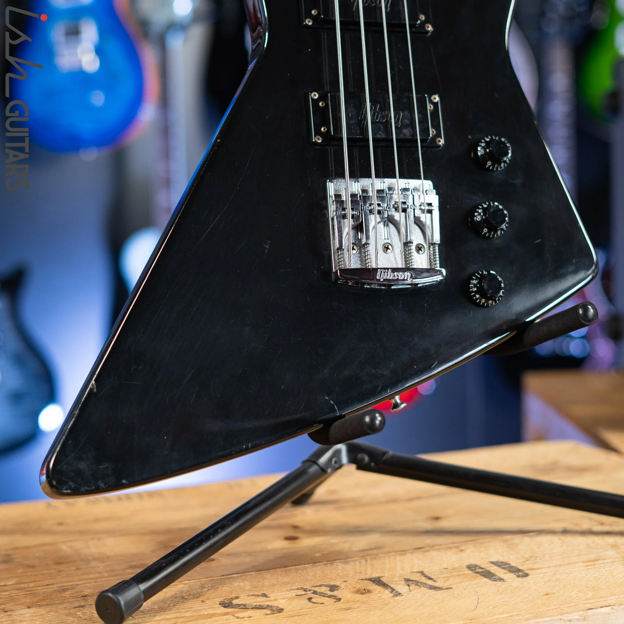 1986 Gibson Explorer Bass Black - Image 4