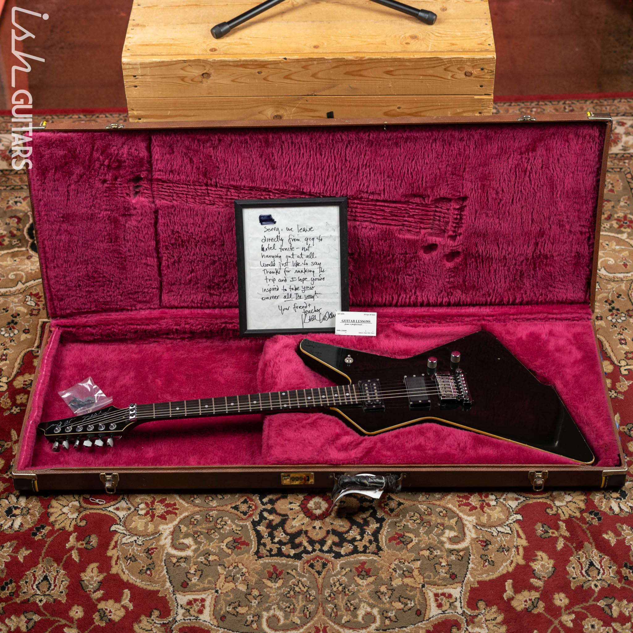 1986 Ibanez DT-500 Black - Signed & Owned/Stage Played by Karl Logan (Manowar) - Image 20