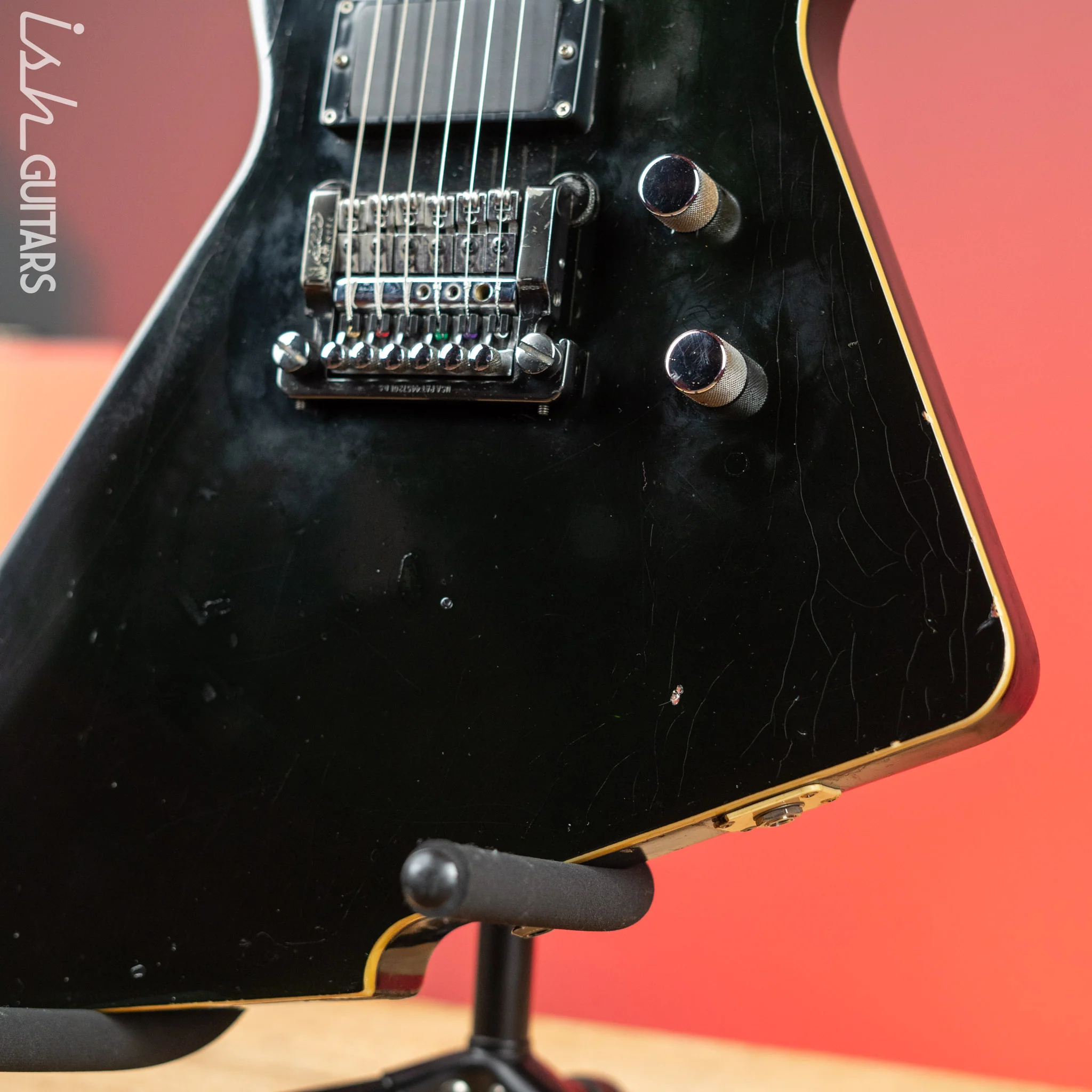 1986 Ibanez DT-500 Black - Signed & Owned/Stage Played by Karl Logan (Manowar) - Image 4