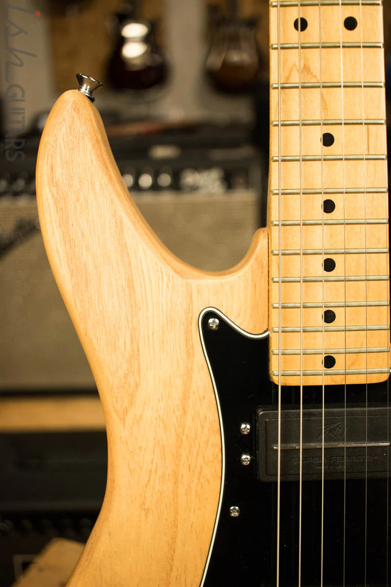1986 Peavey Patriot Natural Ash USA Made Electric Guitar - Image 3