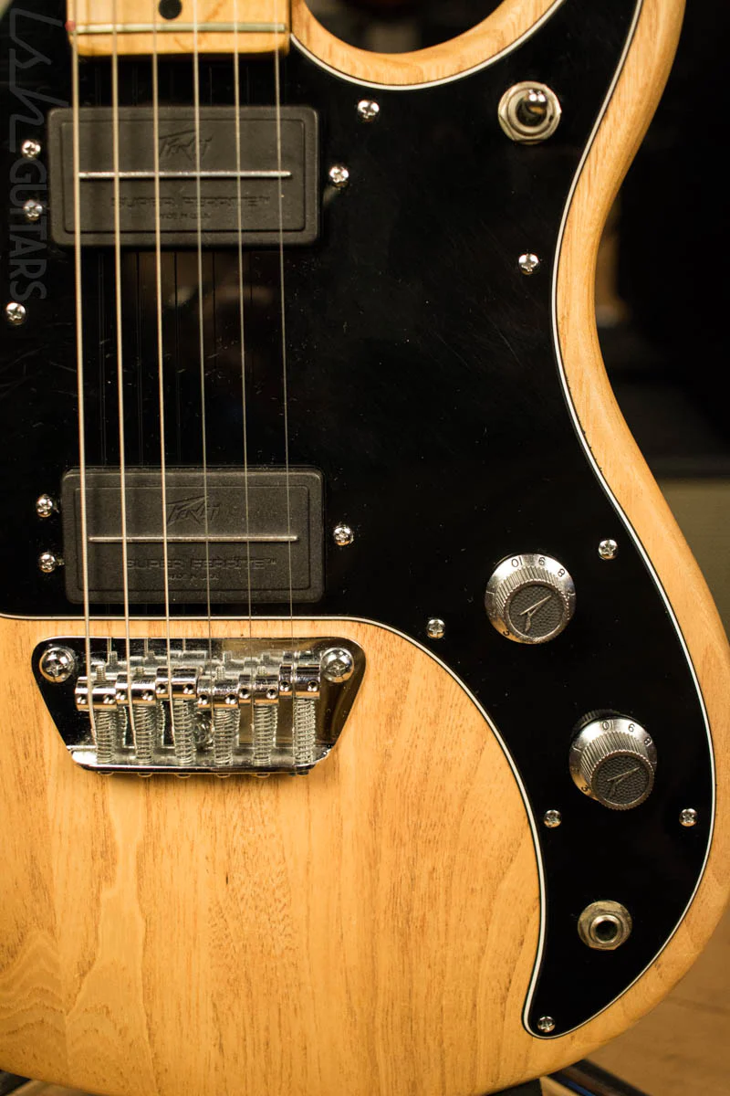 1986 Peavey Patriot Natural Ash USA Made Electric Guitar - Image 4