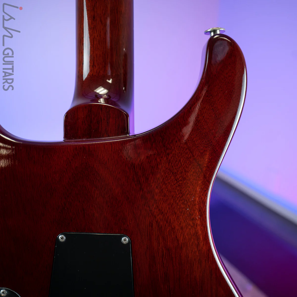 1986 PRS Custom 24 1-Piece Top Birds Hand Signed Dark Cherry Sunburst - Image 10