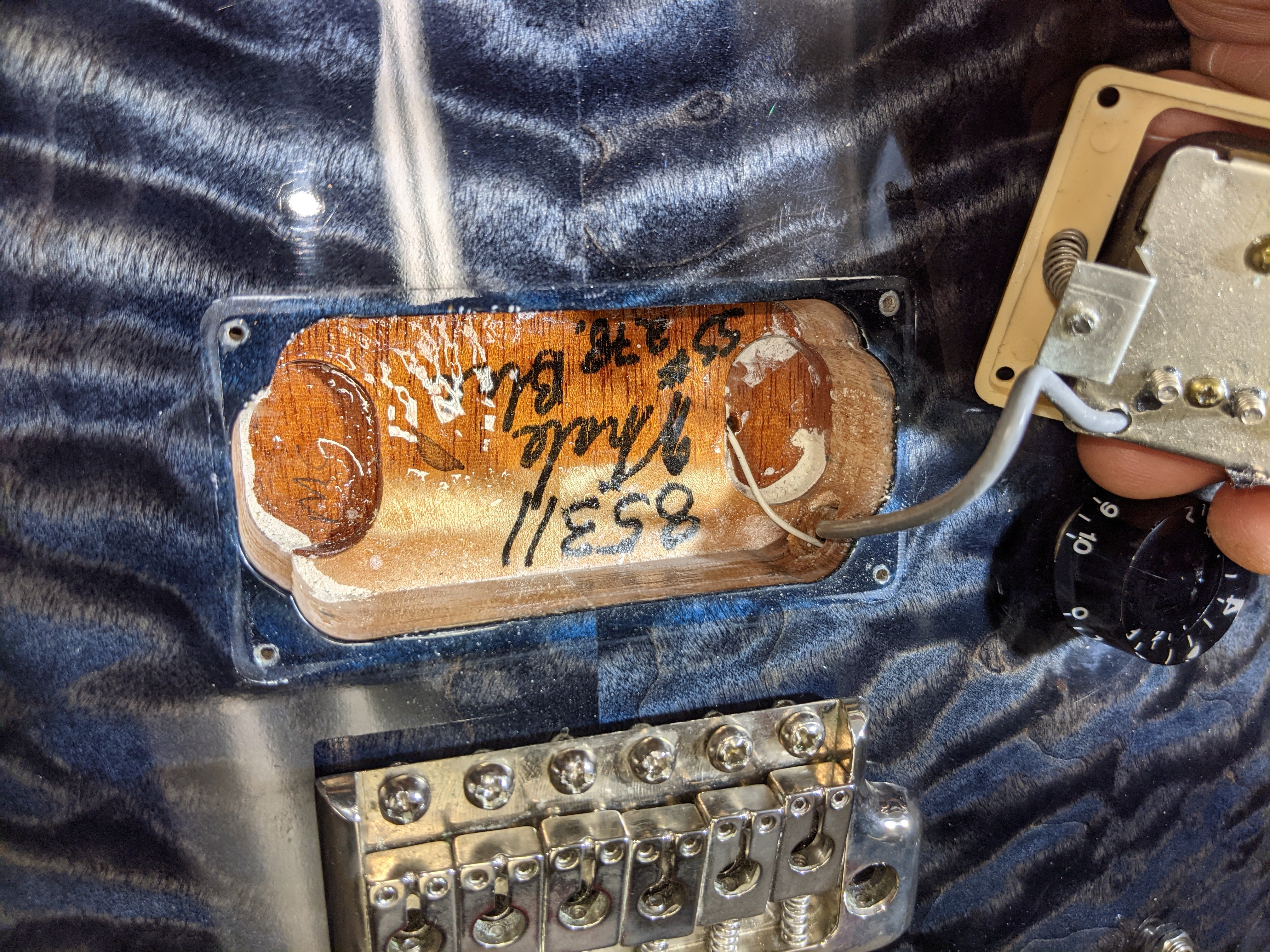 1988 PRS Custom 24 Signature Quilted Maple Whale Blue #287/1000 - Image 18